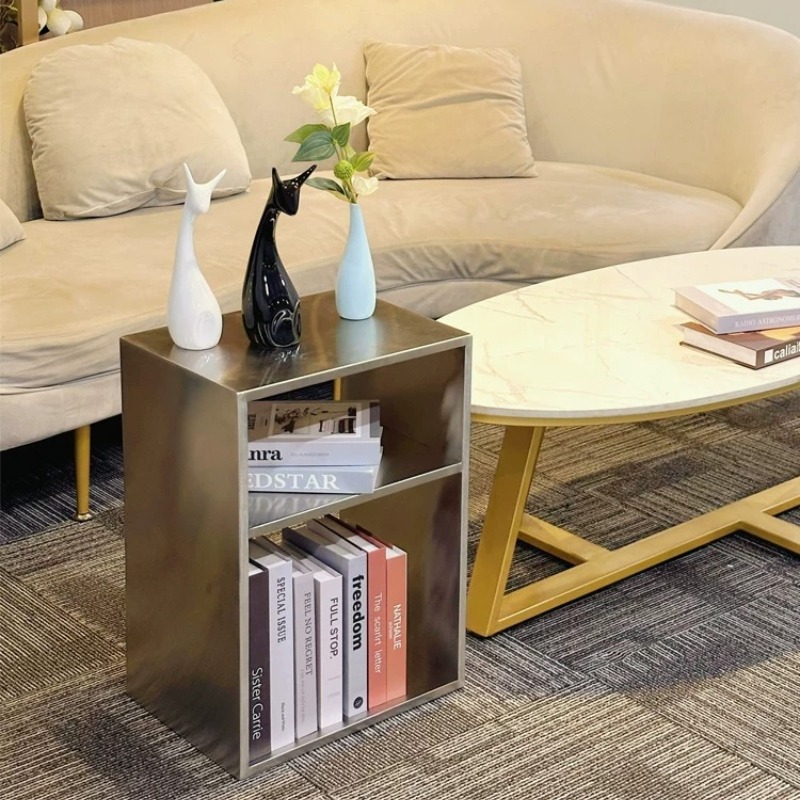 Magazine Holder Rack - Tavolino da Caffè in Acciaio Inossidabile